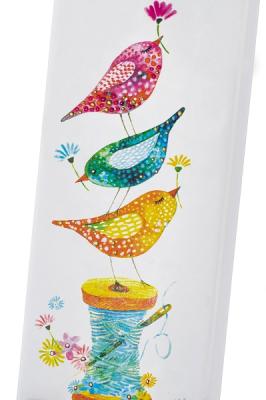 Flatyz platte kunstkaars Birds on a Sewing Spool