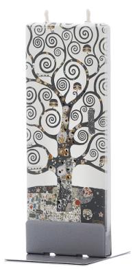Flatyz platte kunstkaars Klimt - Tree of Life zwart wit