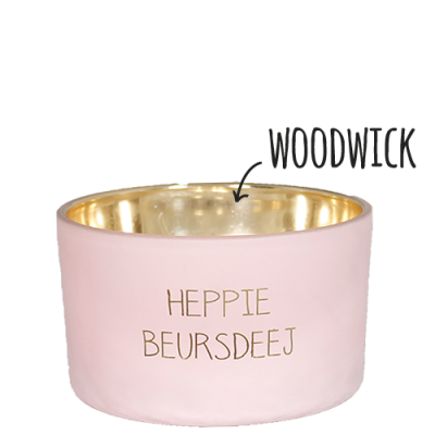 My Flame Soja geurkaars glas Heppie Beursdeej - green tea time