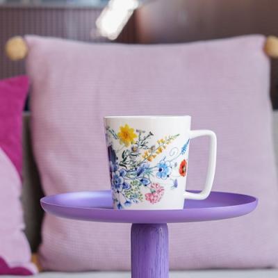 Heinen Delftsblauw mok Wildbloemen Bloementuintje
