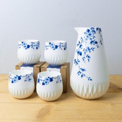 Heinen Delftsblauw Vouw kan, porselein