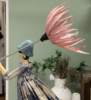 Skitso Little Girl Jane Au schemerlamp met roze bloem kapje