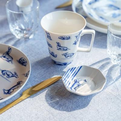Heinen Delftsblauw Teckel Nhaan theezakhouder 9 cm
