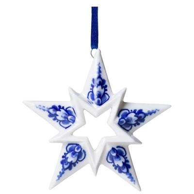 Heinen Delftsblauw hanger Ster nr. 3