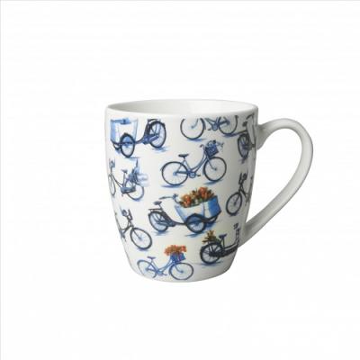 Heinen Delftsblauw Blauw Mok Fietsen