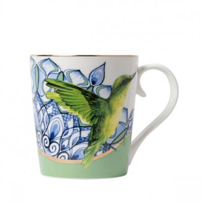 Heinen Delftsblauw  mok Mandala Kolibri