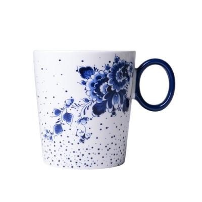Heinen Delftsblauw mok blauwe stip Bloemenzee