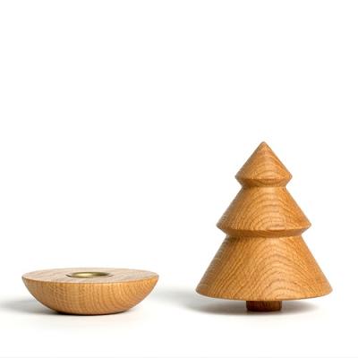 Kaarsenstander eikenhouten boom Oh!