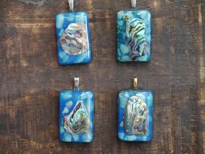 P20 Plasma Energy Hanger Abalone Blue Rectangle