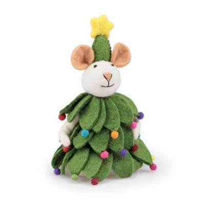 Sjaal met verhaal decoratie Muis Kerstboom
