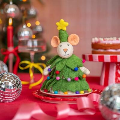 Sjaal met verhaal decoratie Muis Kerstboom