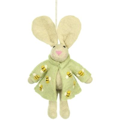 Sjaal met verhaal hanger Funny bunny - bijtjes