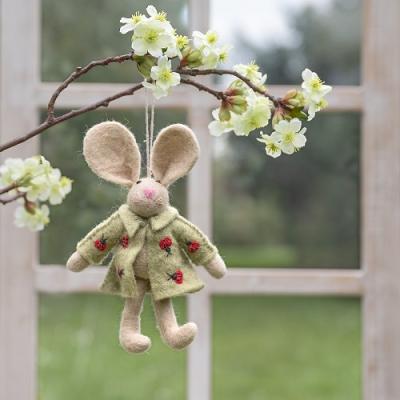 Sjaal met verhaal hanger Funny bunny - lieveheersbeestje