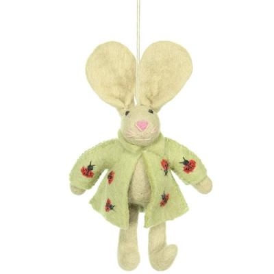 Sjaal met verhaal hanger Funny bunny - lieveheersbeestje