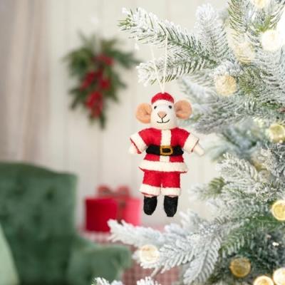 Sjaal met verhaal hanger Muis Kerstmuis