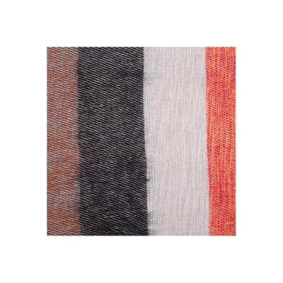 Sjaal met verhaal shawl creme taupe oranje