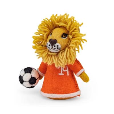 Sjaal met verhaal Holland Leeuw met voetbal