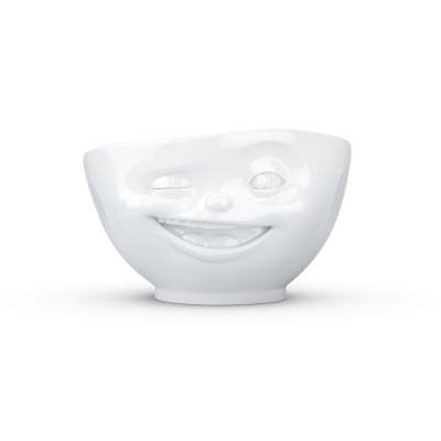 TASSEN bowl Wink (Zwinkernd, knipoog) wit