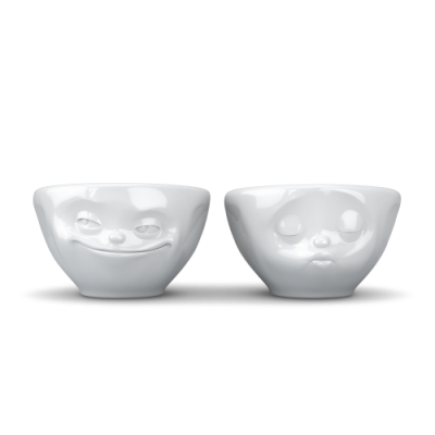 TASSEN small bowlset Grinning/Kissing 100 ml