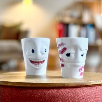 TASSEN happy faces mok met oor film editie Joking porselein 350 ml