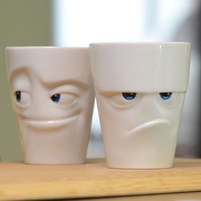 TASSEN happy faces mok met oor film editie Grumpy porselein 350 ml