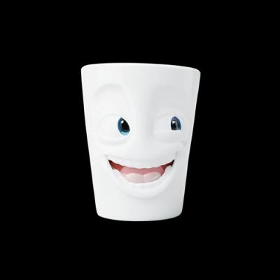 TASSEN happy faces mok met oor film editie Joking porselein 350 ml