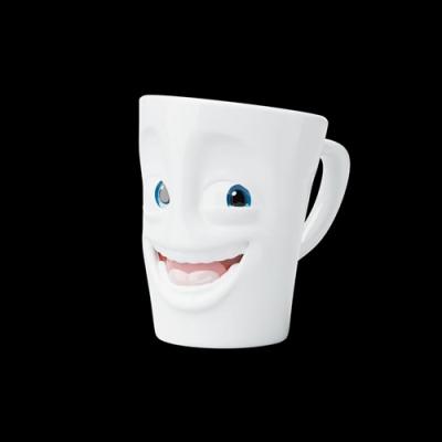 TASSEN happy faces mok met oor film editie Joking porselein 350 ml