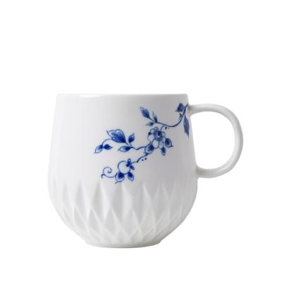 Heinen Delftsblauw Blauw Vouw mok met oor 350ml