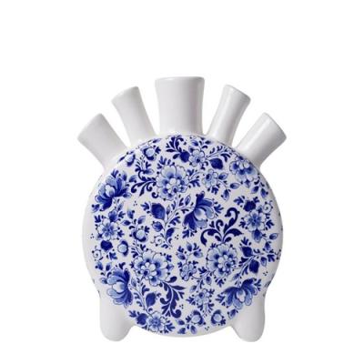 Heinen Delftsblauw Tulpenvaas Rond