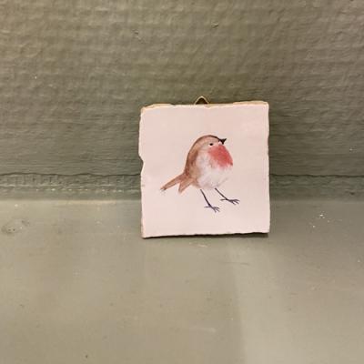 Vanons2 mini tegeltje 5x5 Roodborstje